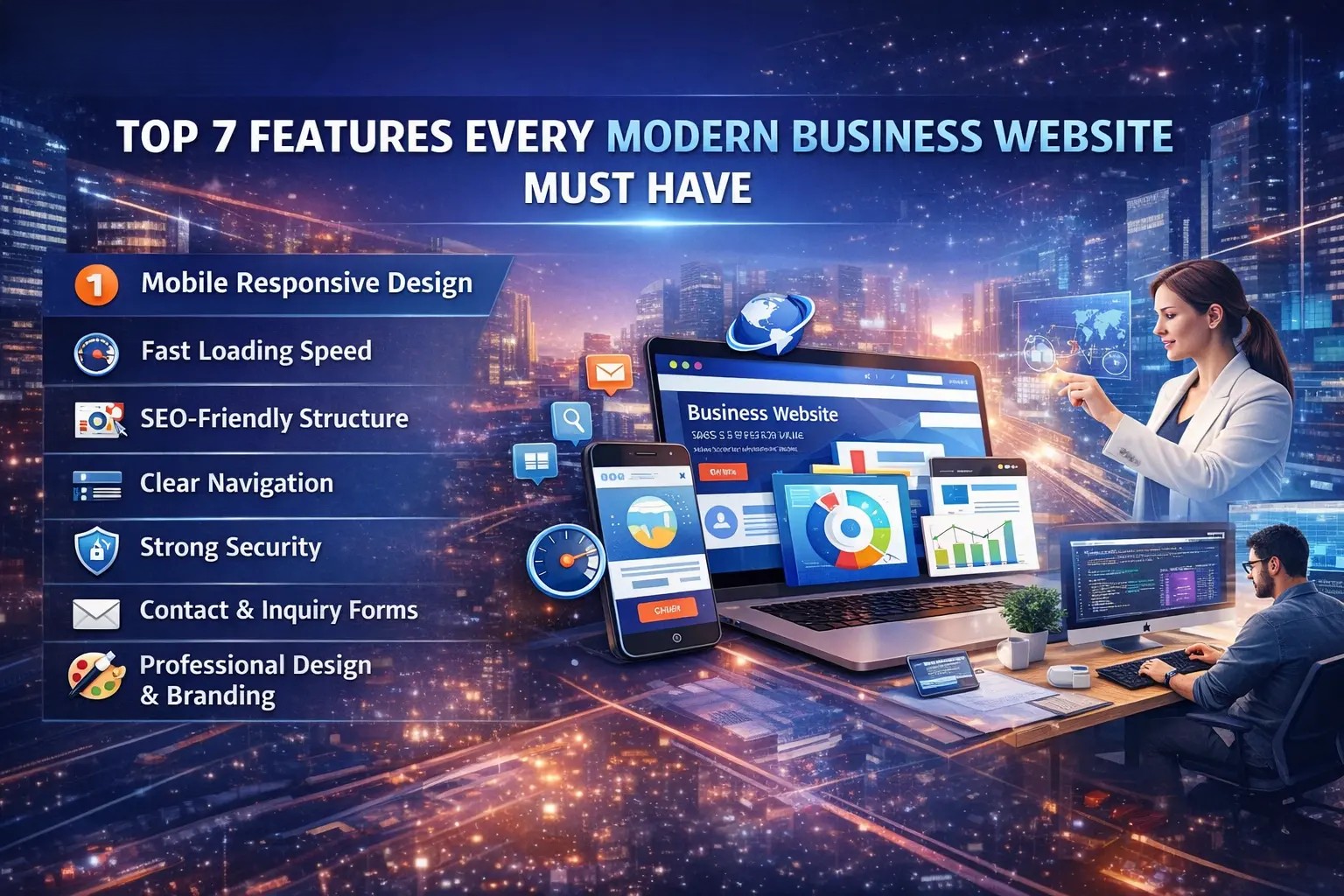 Top 7 Features Every Modern Business Website Must Have